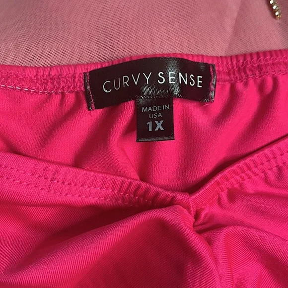 Plus Size 1X Curvy Sense Mini Dress - Picture 2 of 2